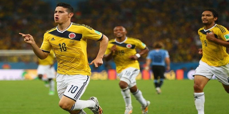 Đội hình ra sân của cặp đấu Colombia vs Ghana